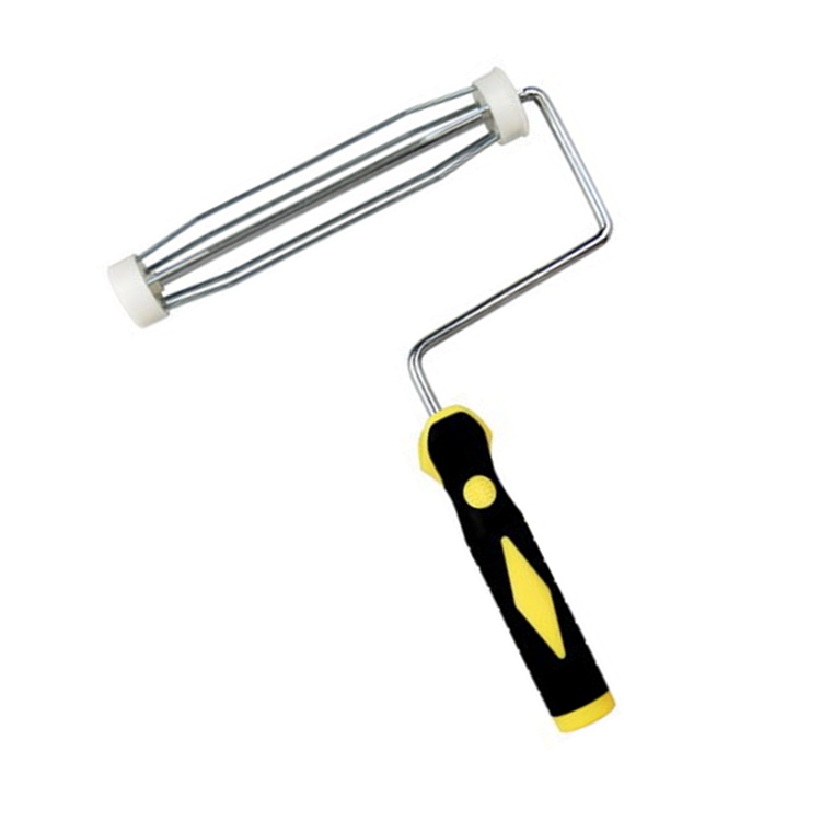 Outils de construction Cadre de rouleau de peinture de style américain de 7 et 9 pouces avec poignée en caoutchouc souple ou en plastique