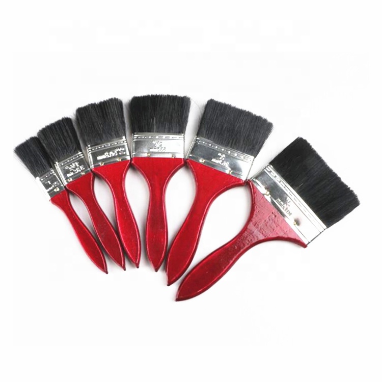 Pinceaux jetables de cheveux de poils en nylon d'outils de peinture de prix bon marché professionnels avec différentes tailles