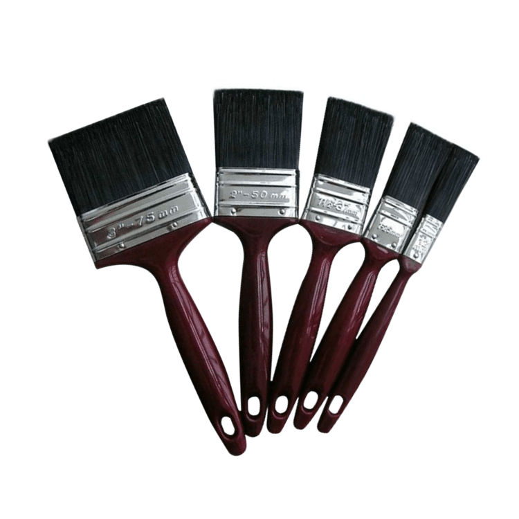 Poignée en plastique haute élasticité Chine pinceau à poils en nylon taille différente ensemble d'outils de peinture à l'huile acrylique