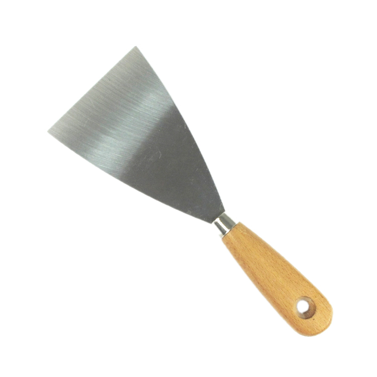 Outils pour cloisons sèches Palette Grattoir Lame Pelle Manche en bois Flexible Couteau à mastic Spatule Spackle Couteau