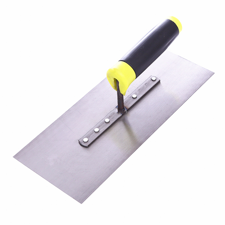 Mason Tools Truelle de plâtrage en acier au carbone 130 mm avec poignée confort TPR