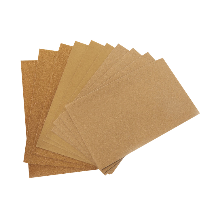 10pcs papier abrasif imperméable à l'eau feuilles de papier abrasif grain 60