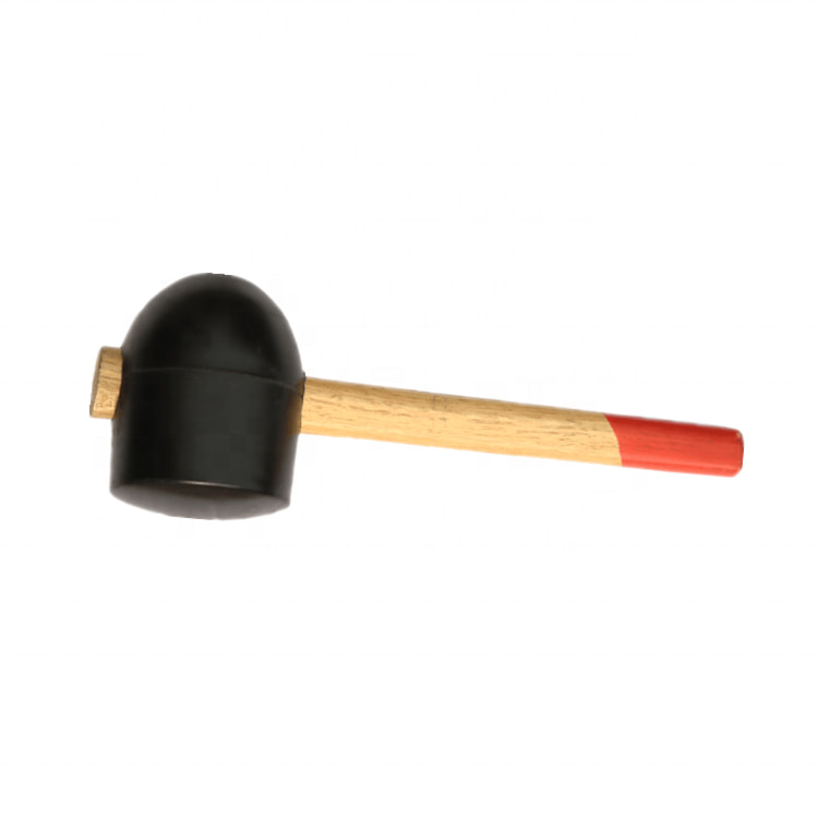 Outils de réglage durables Marteau de luge en caoutchouc Maillet de 32 oz avec tête résistante au rebond et manche en bois de hickory