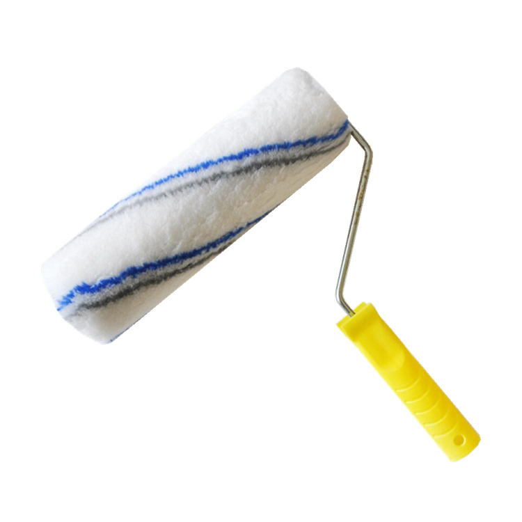 Brosse de rouleau de peinture de résistance aux solvants de tissus mélangés de polyester