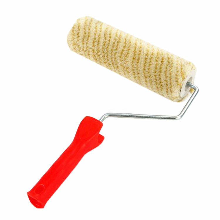 Brosse à rouleau en poly de 9 po avec bandes de nylon et rouleau à peinture époxy